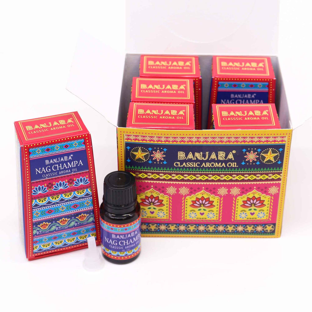 Banjara Indian Fragrance Oil 10ml Nag Champa for Aromatic Home Use