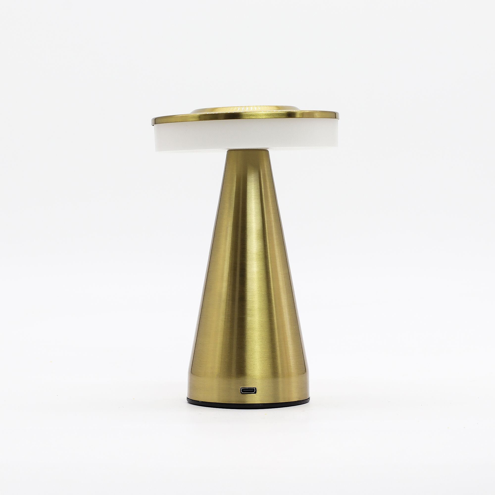 Tall Stem Copper Touch Lamp USB C Rechargeable for Modern Spaces