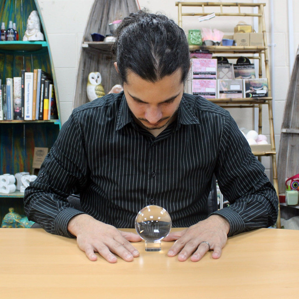Crystal Ball on Stand 80mm for Beautiful Home Decor Display Piece