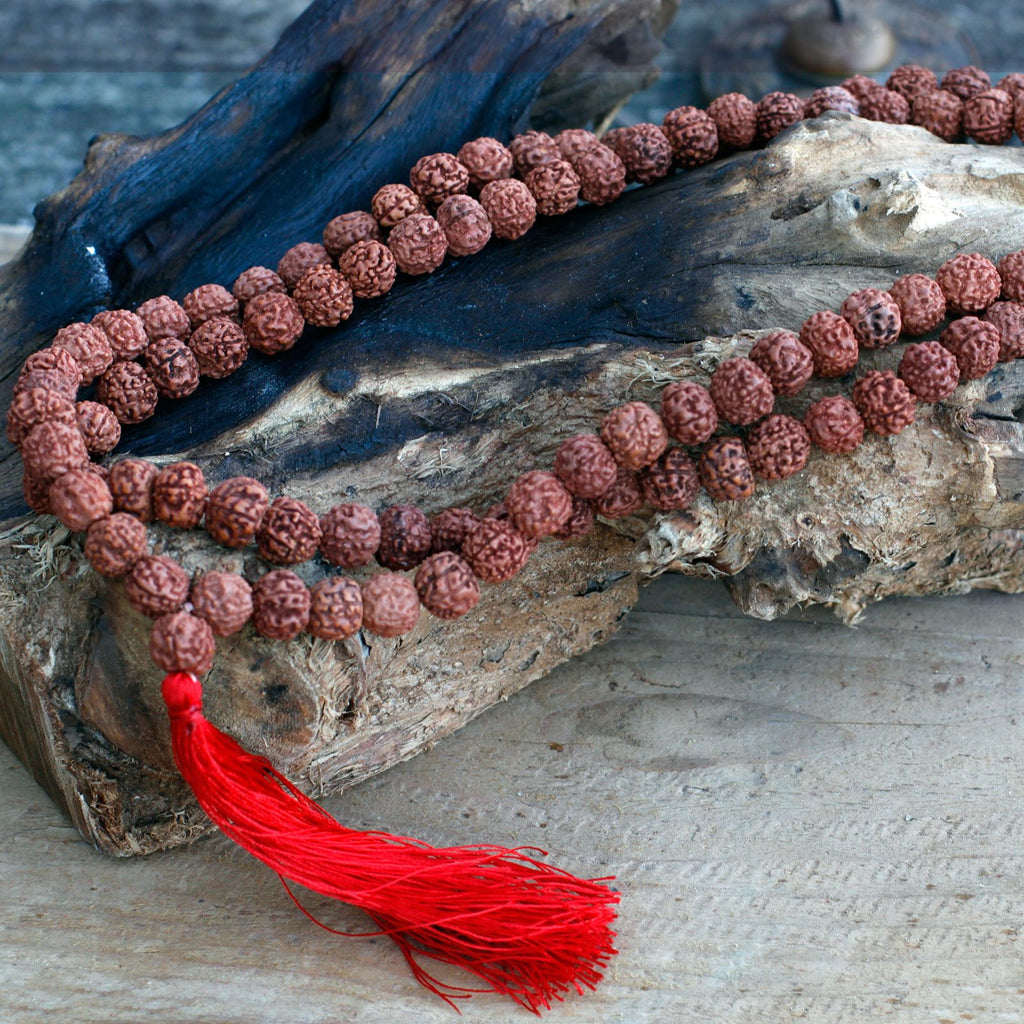 108 Brown Rudraksha Mala with Chunky Tassel for Stylish Looks