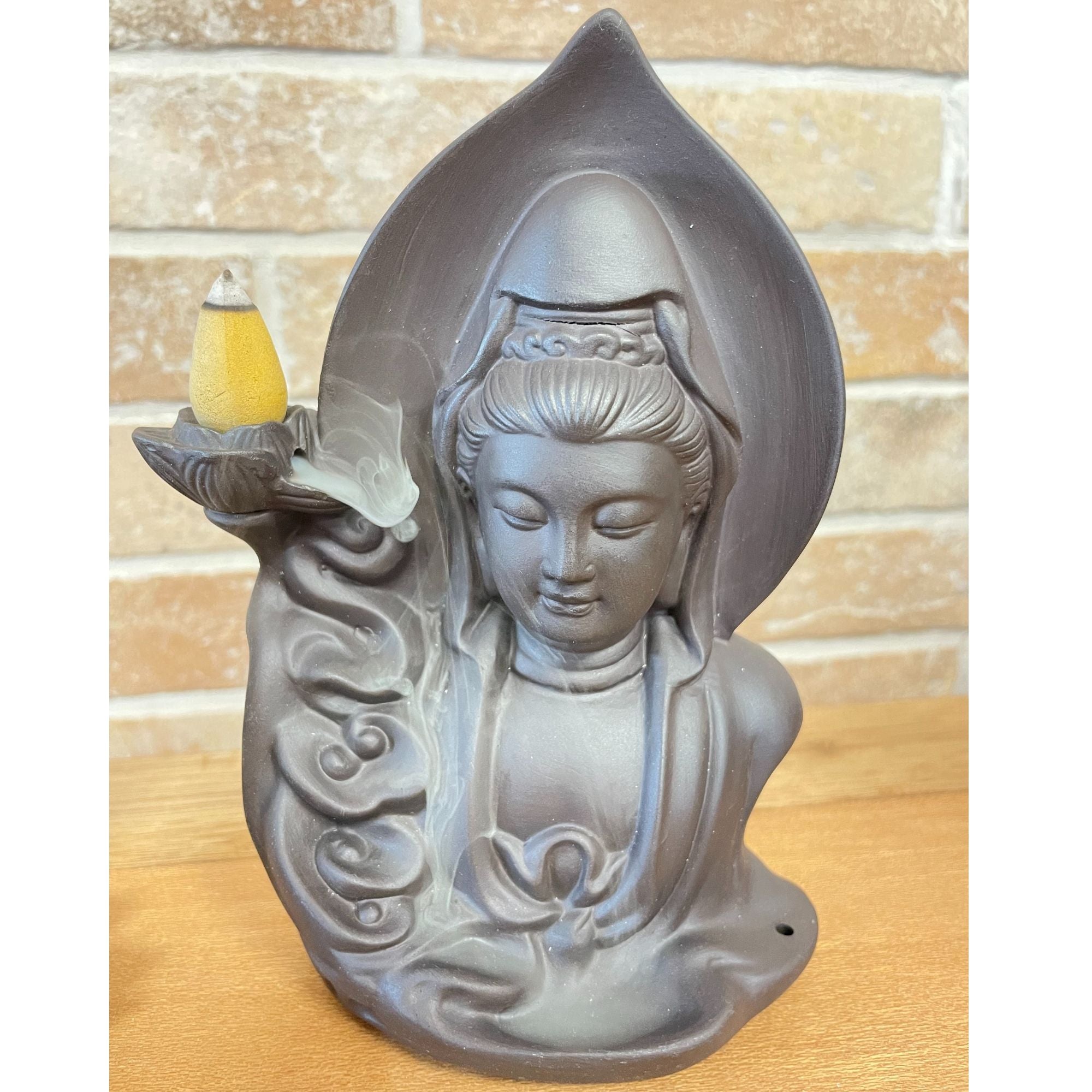 Backflow Incense Burner Serene Buddha for Peaceful Relaxation Spaces