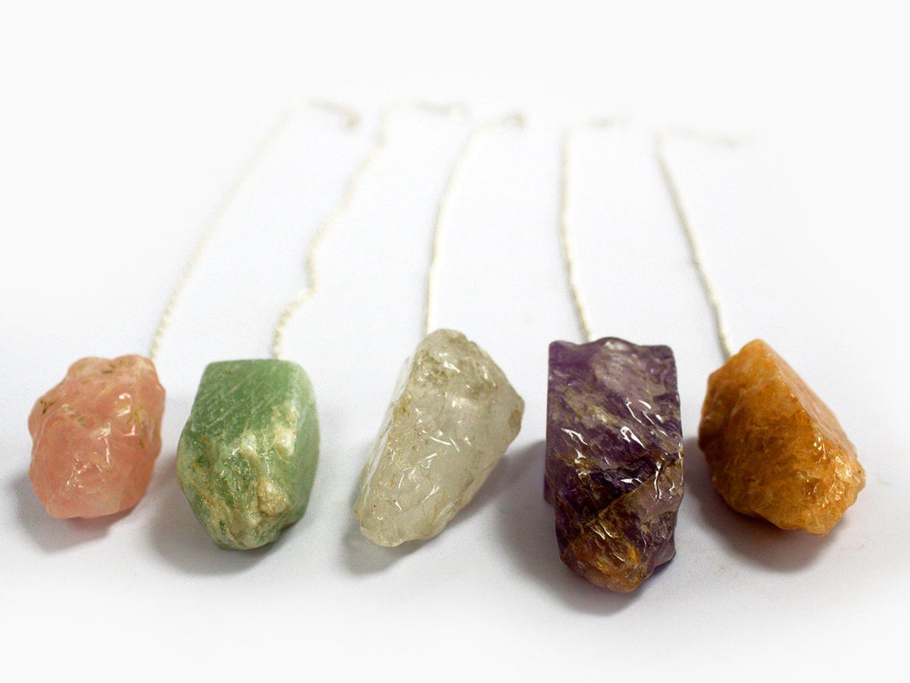 Natural Stone Pendulums Assorted for Dowsing and Divination