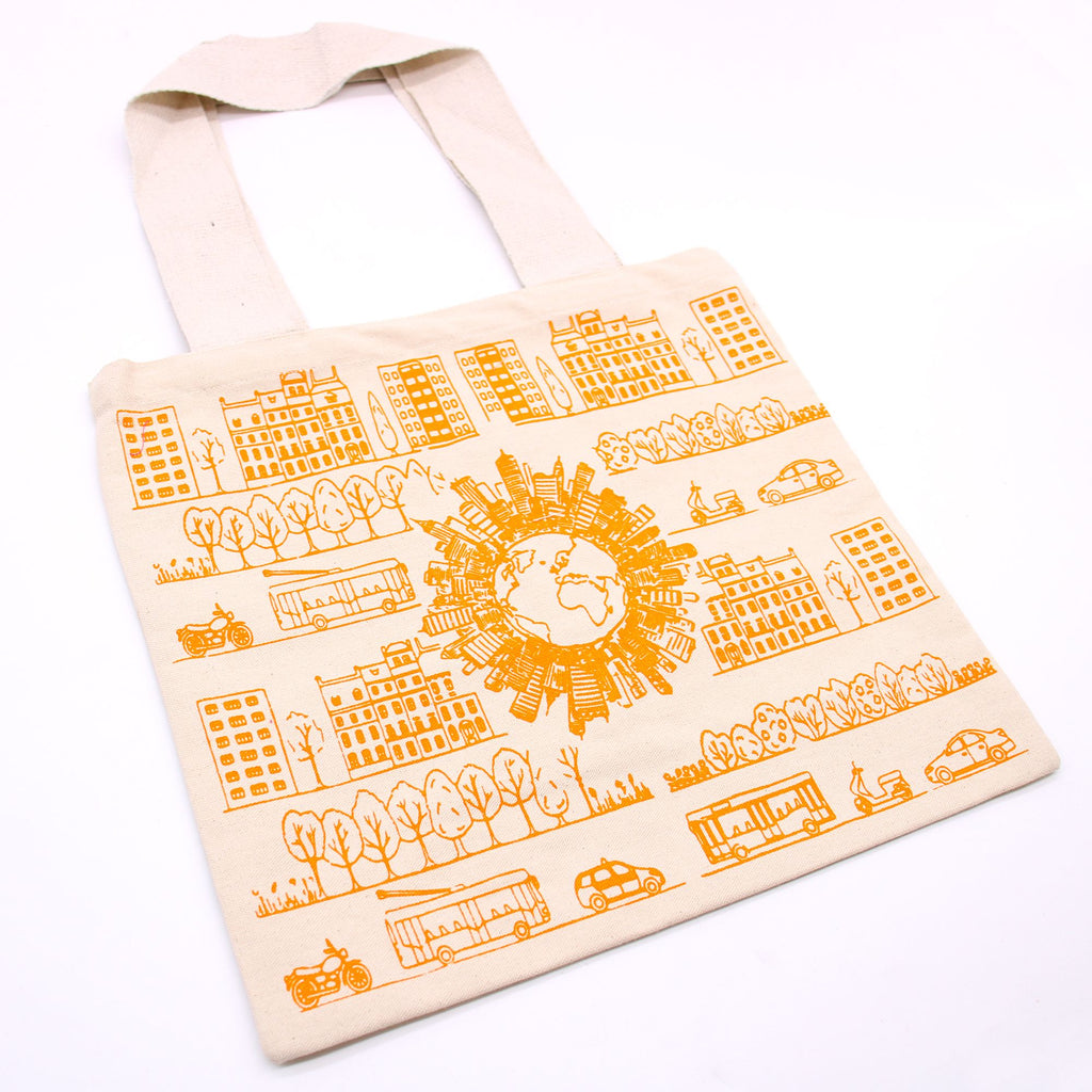 Big Cotton Shopping Bag 38x42cm City Life Eco Tote for Errands