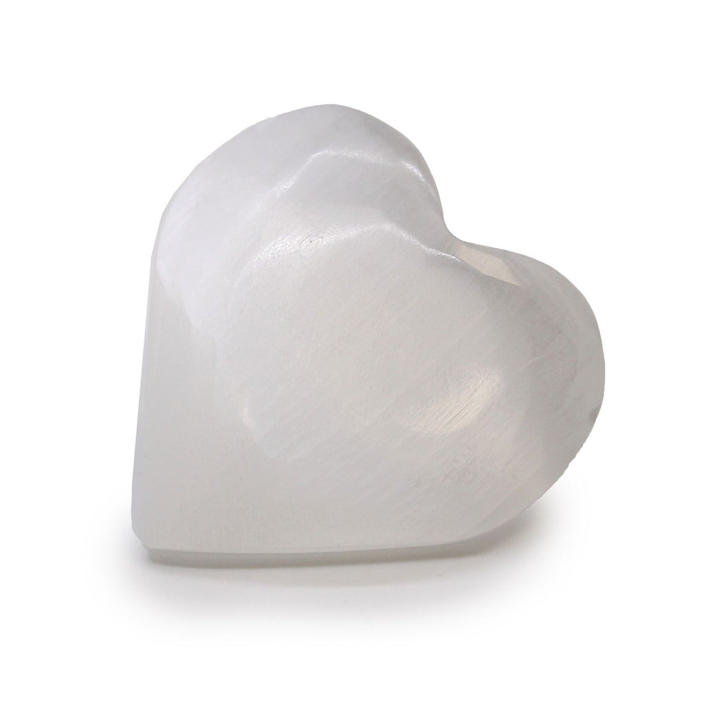 Selenite Heart Decorative Piece 7 to 8cm for Home Decor