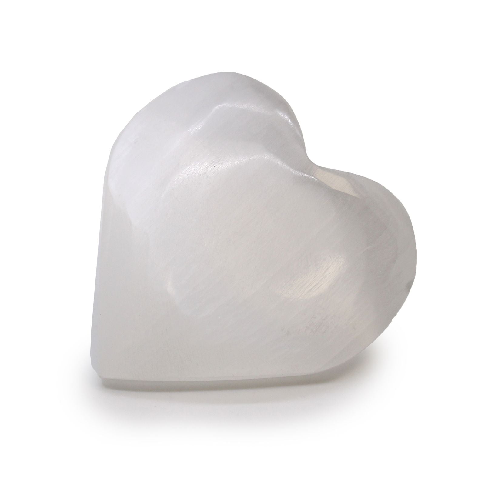 Selenite Heart Decorative Piece 7 to 8cm for Home Decor