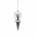 Veilwalker Two Piece Angel Pendulum with Labradorite & Amethyst
