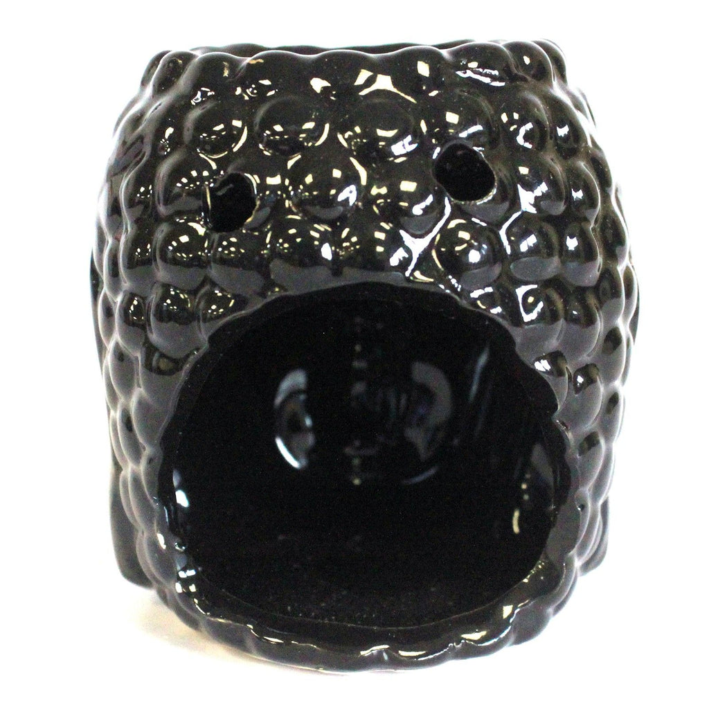 Buddha Oil Burner Black for Fragrance Oils and Wax Melts Decor