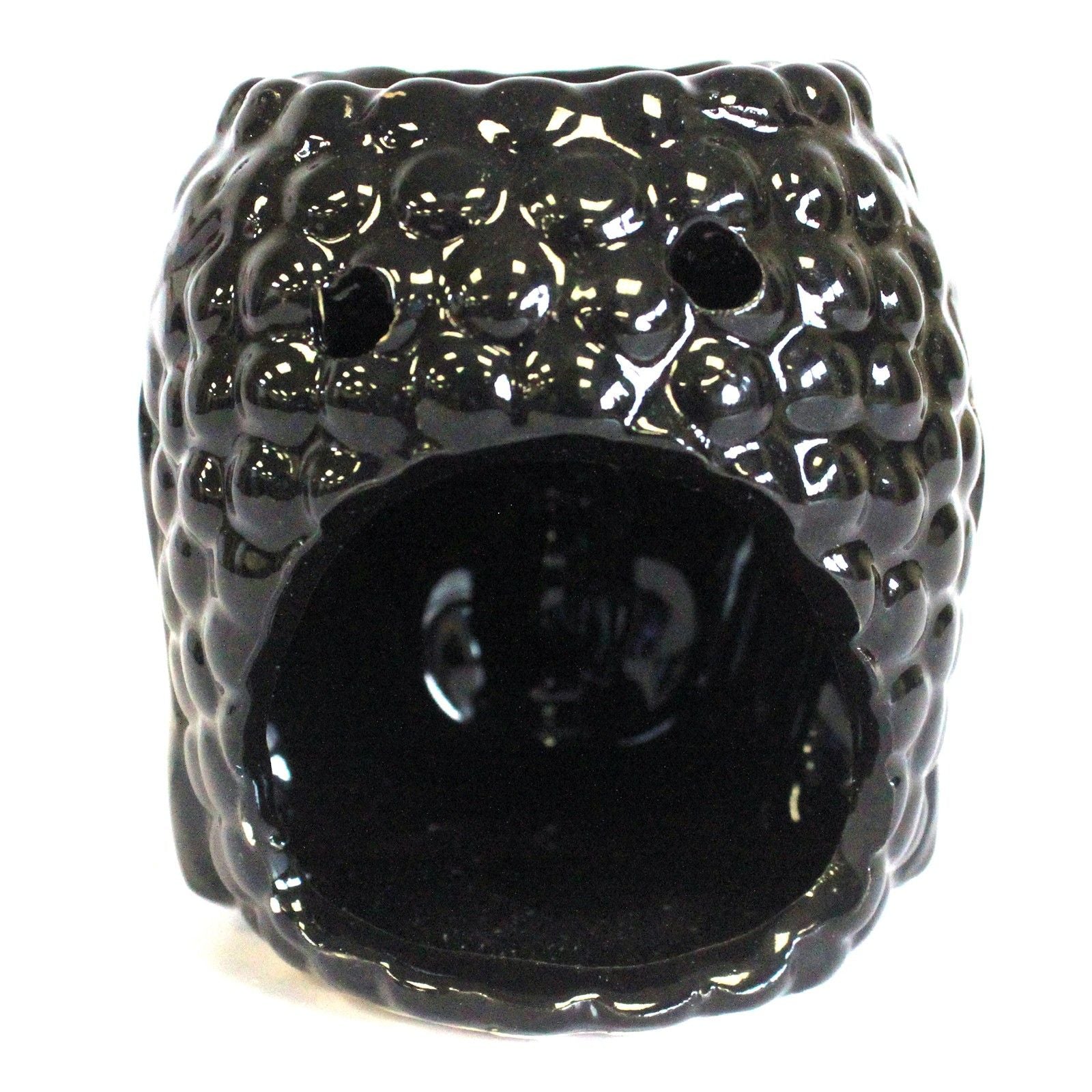 Buddha Oil Burner Black for Fragrance Oils and Wax Melts Decor