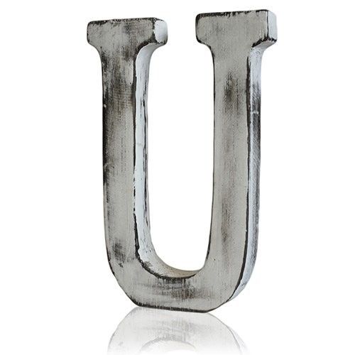 Shabby Chic Letter U for Unique Home Decor and Personalisation