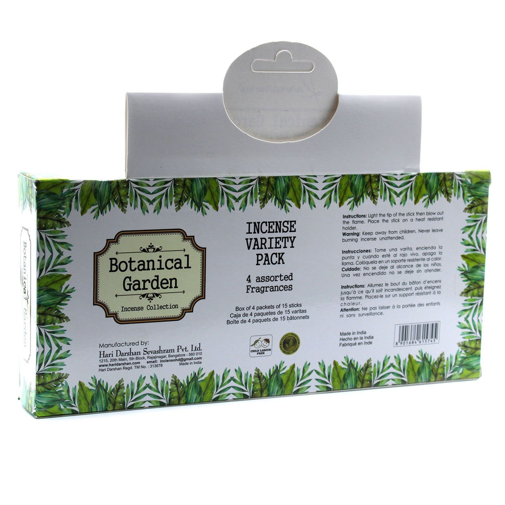 Botanical Garden Incense Gift Set with 4 Assorted Fragrances