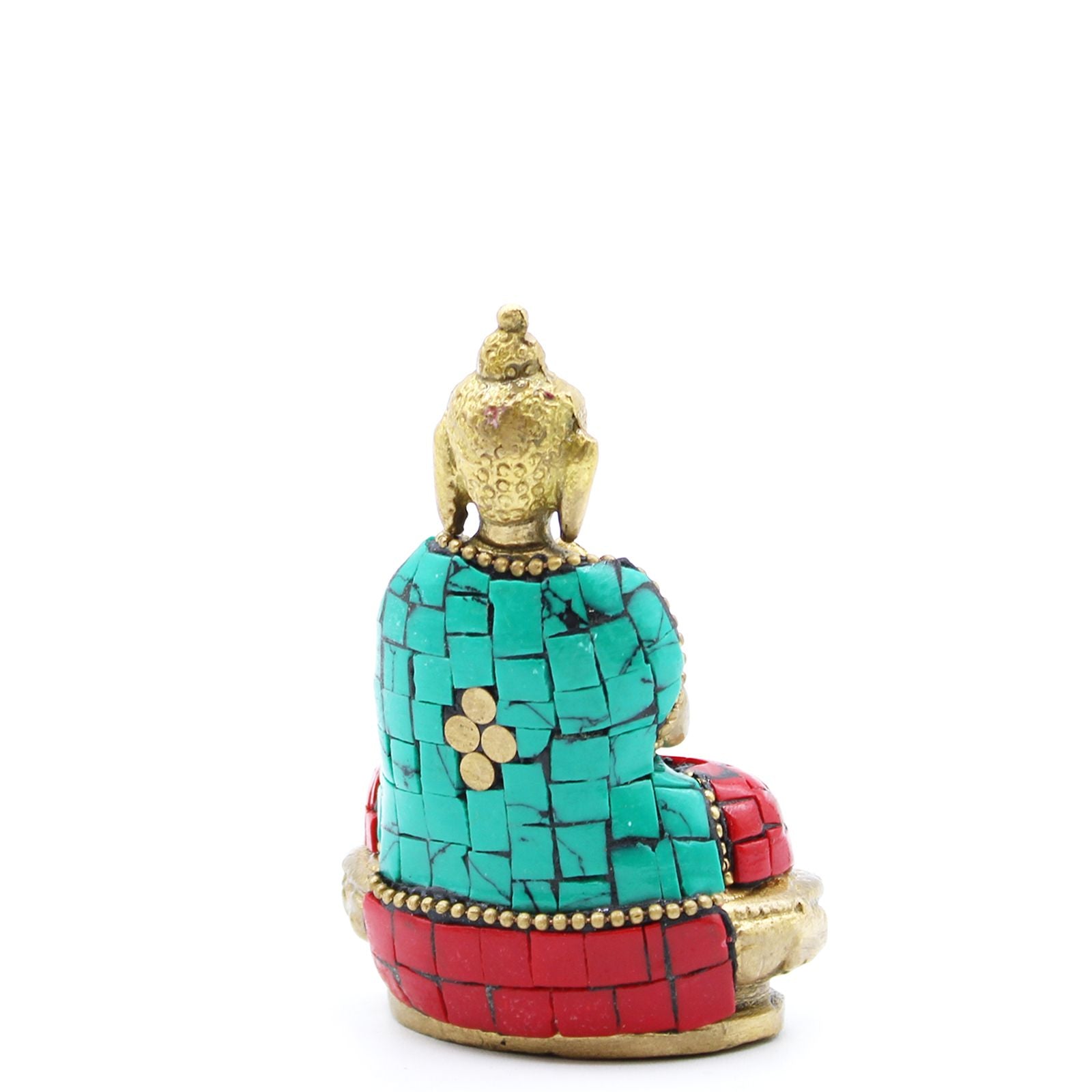 Brass Buddha Figure Blessing 7.5cm Ideal for Home Decor Accents