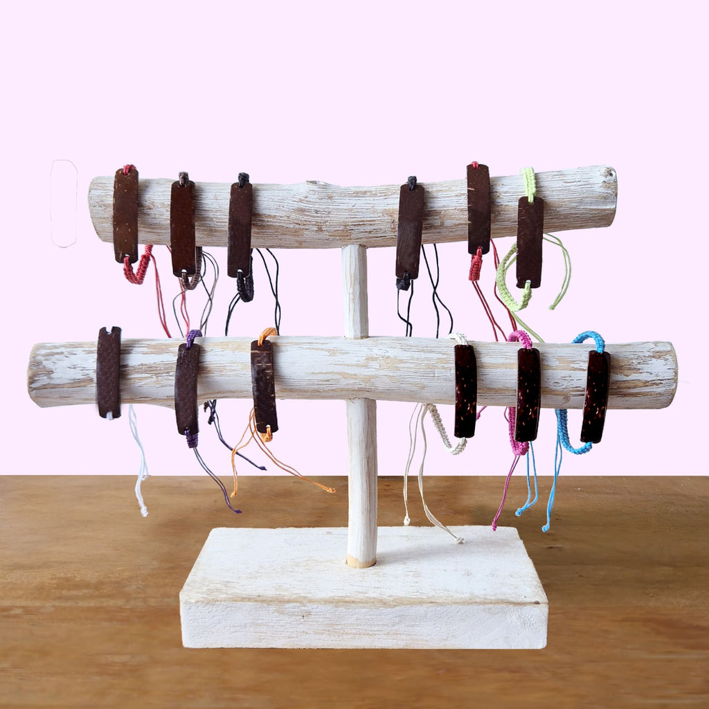 Handmade Friendship Bracelets Unprinted Custom Coconut Assortment