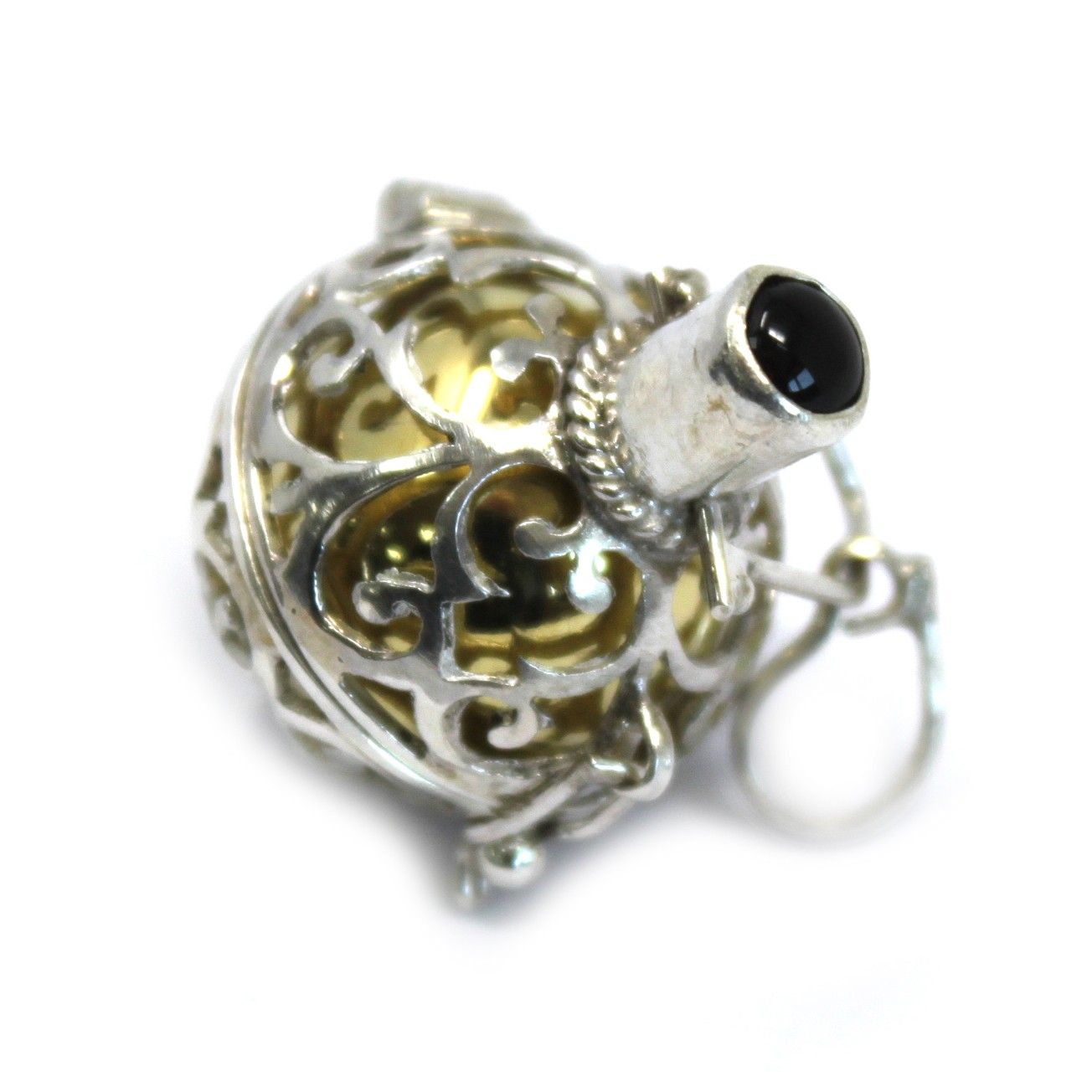Silver Angel Bell Night Time Charm 18mm Unique Accessory for Gifting