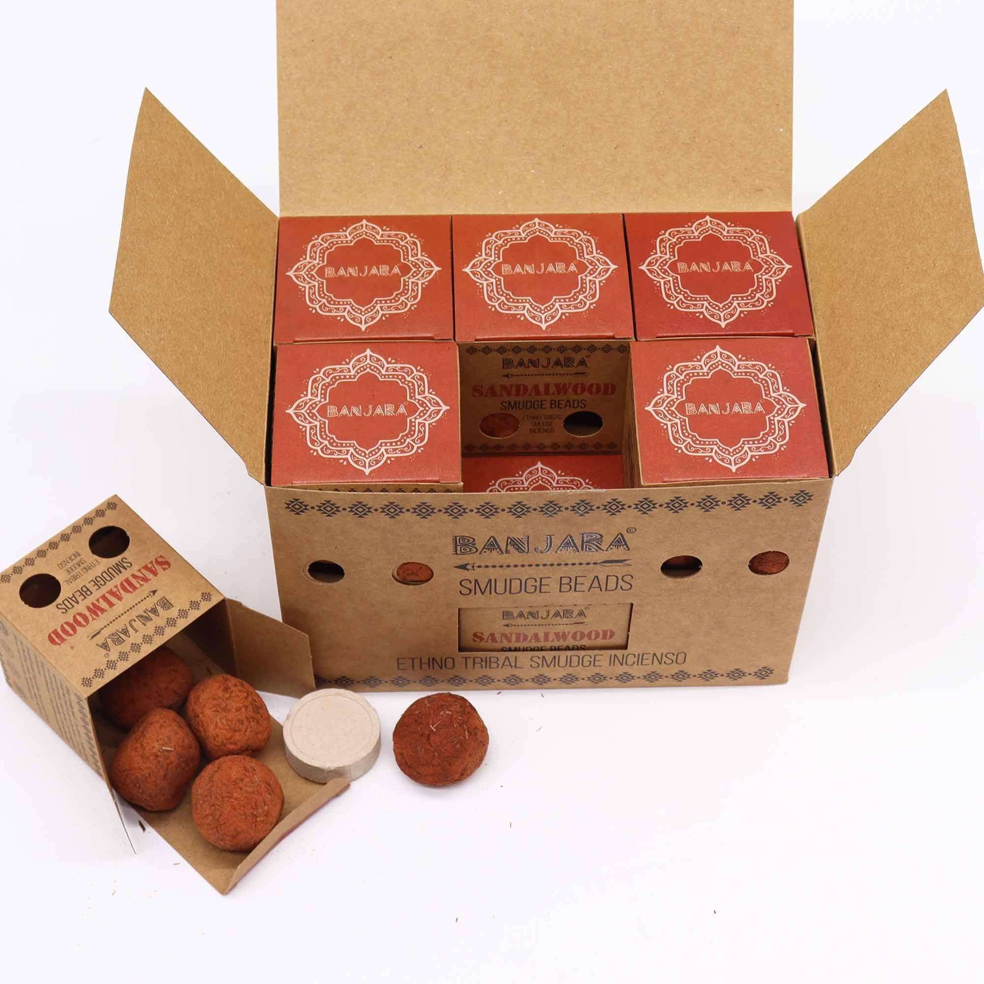 Banjara Smudge Beads Sandalwood for Deep Spiritual Cleansing