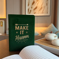 Dark Green Velvet Notebook with 80 Pages for Creative Writing