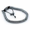 Magnetic Hematite Shamballa Bracelet with Stylish Circles Design