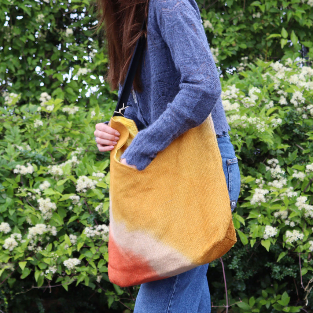 Soft Blend Shoulder Tote in Bright Turmeric for Daily Use