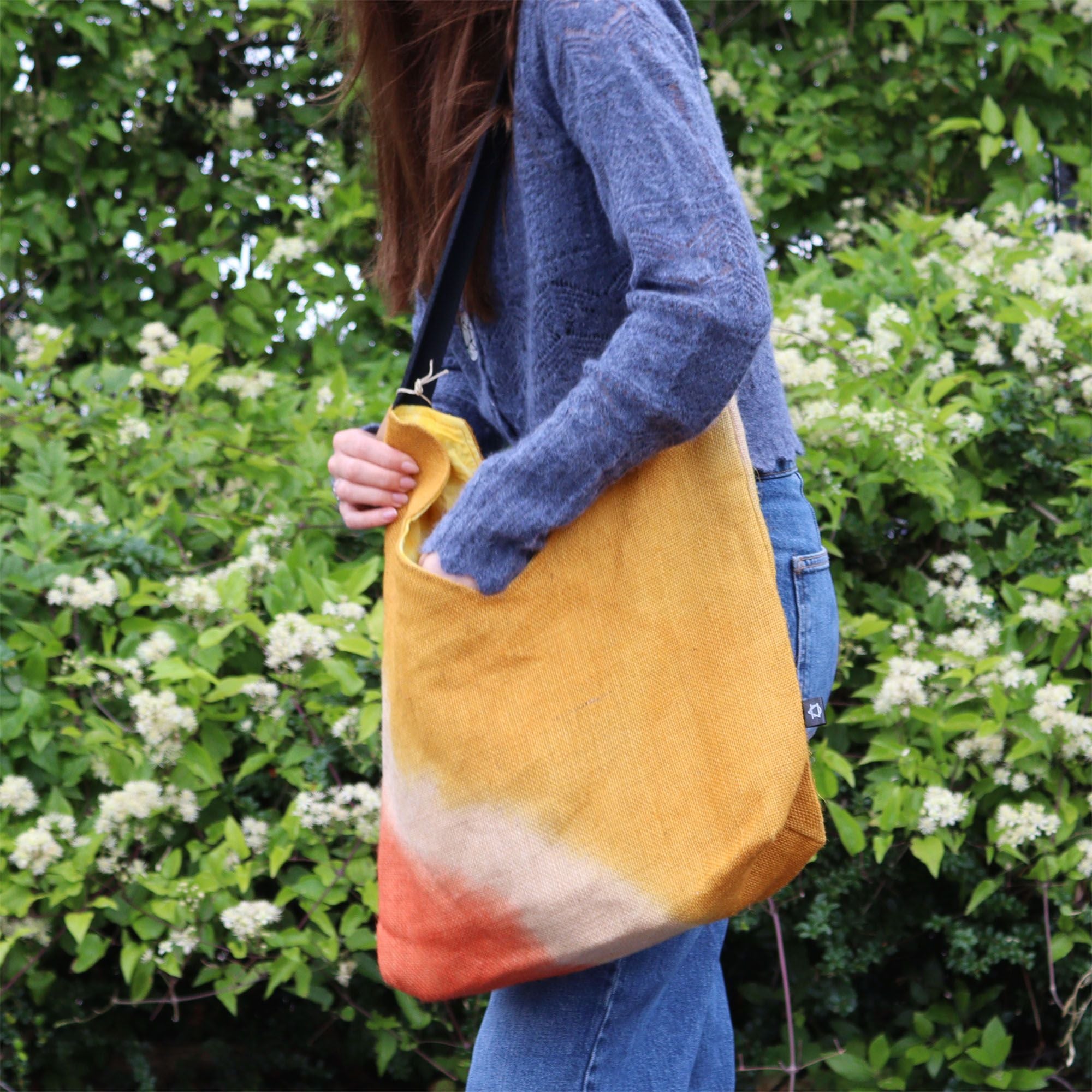 Soft Blend Shoulder Tote in Bright Turmeric for Daily Use