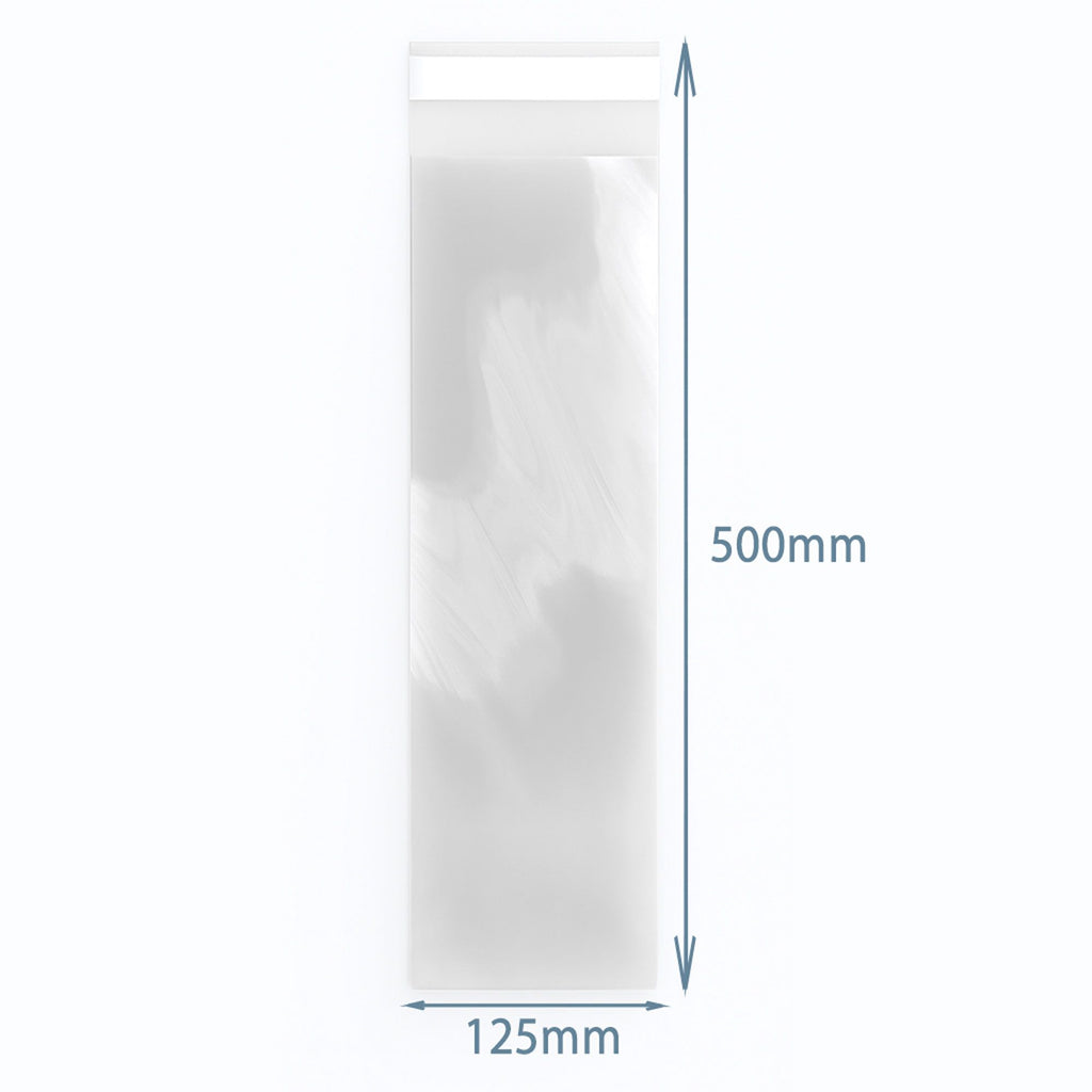 Poly Prop Bags 125x500mm Reaseal for Stylish Packaging Solutions