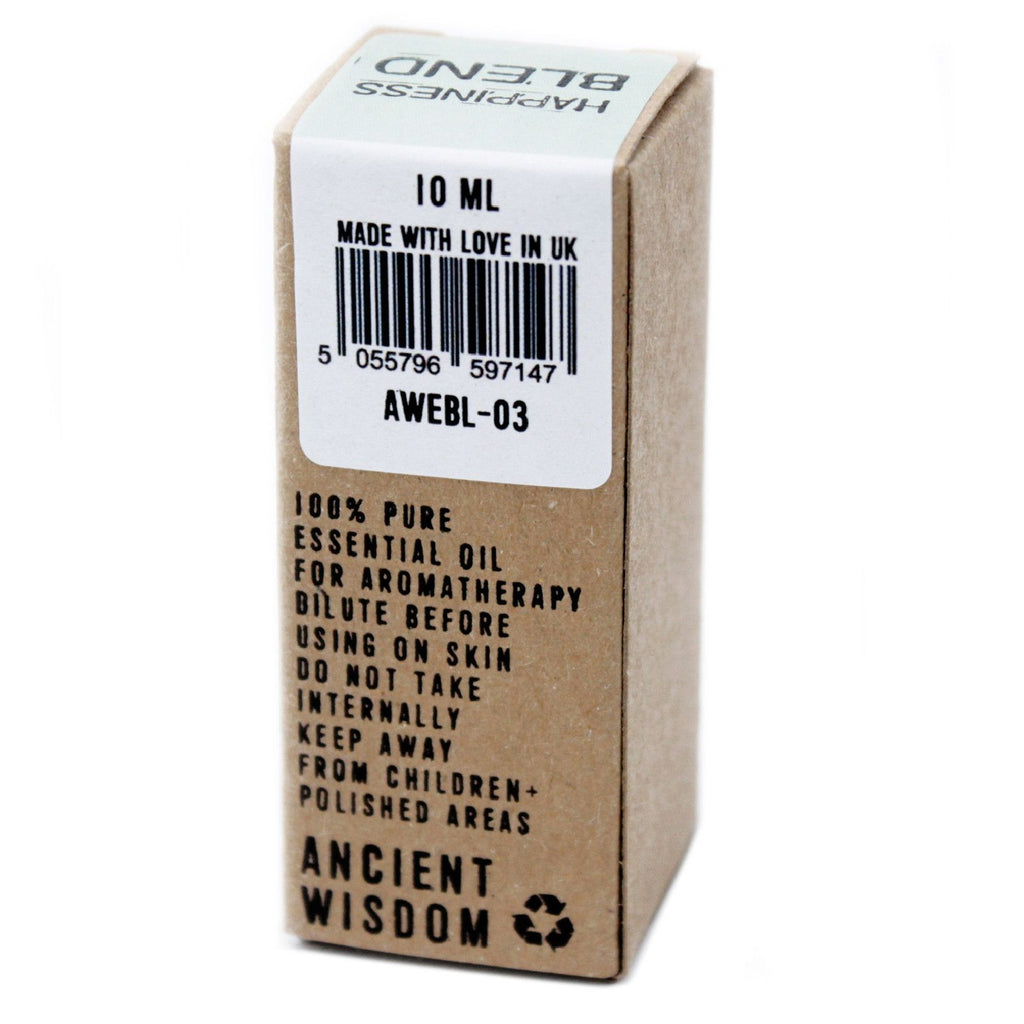 Happiness Essential Oil Blend Boxed 10ml for Mood and Energy Boost