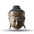 Home Decoration Buddha Head 25cm with Gold Shine Finish