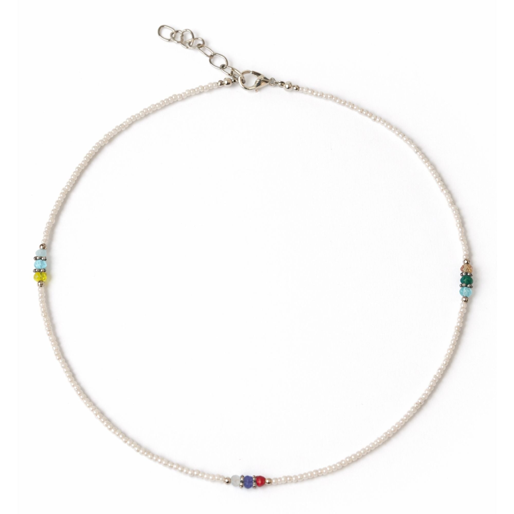 Nepalese Extra Fine Gem Necklace with Pearl and Cut Beads