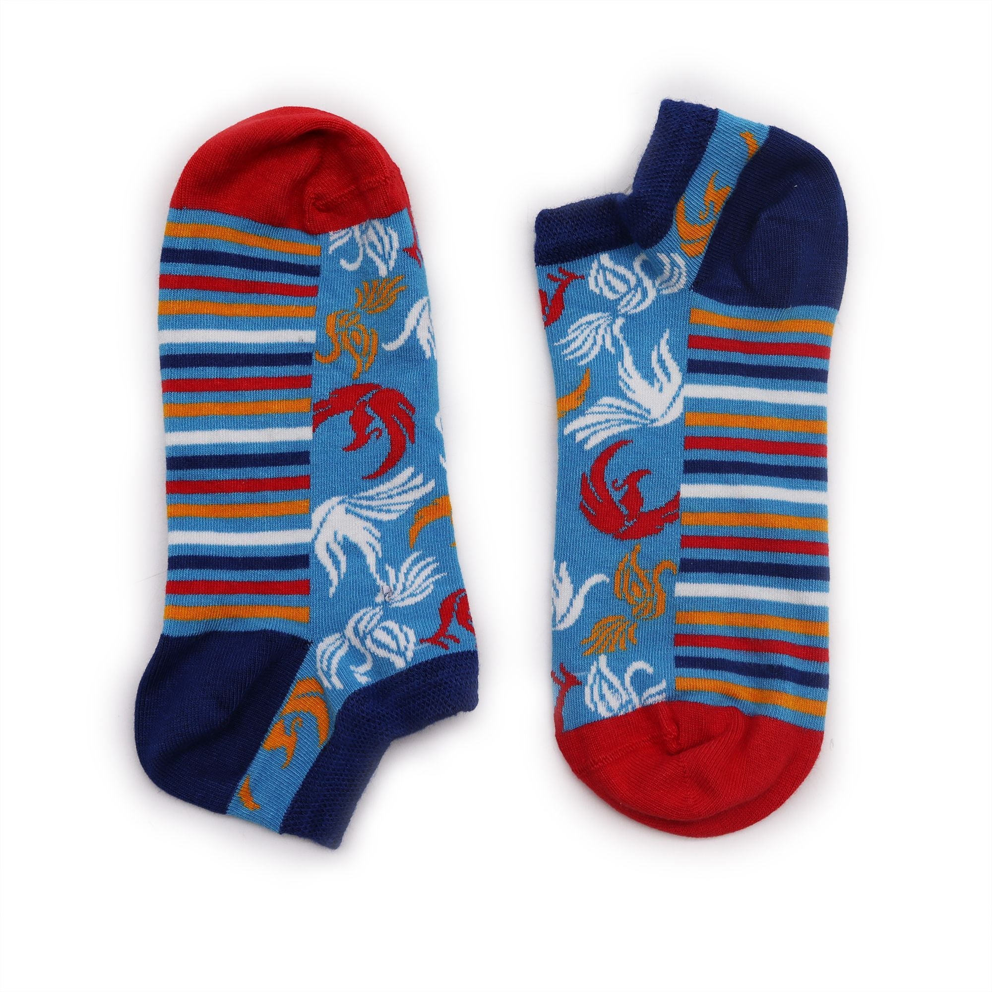 S/M Hop Hare Bamboo Low Cut Socks (3.5 6.5) with Phoenix Design
