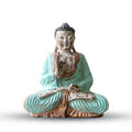 Vintage Mint Hand Carved Buddha Statue for Home Decor and Gifts