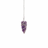 Raw Gemstone Pendulum - Amethyst