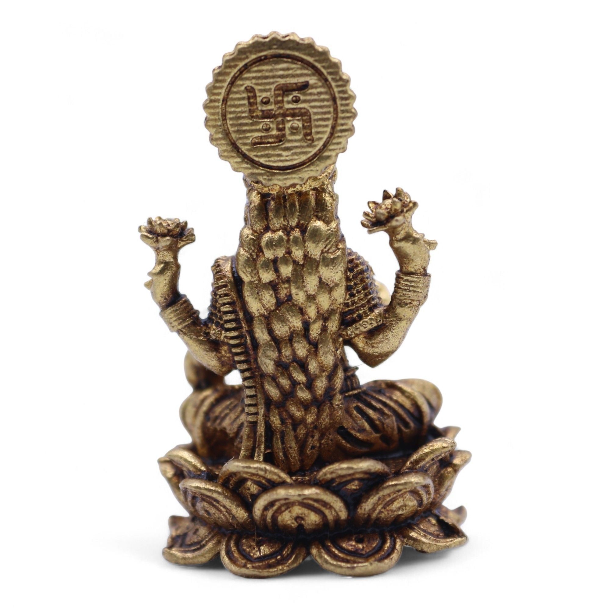 Brass Miniature Gods Laxmi Figurine for Prosperity and Abundance