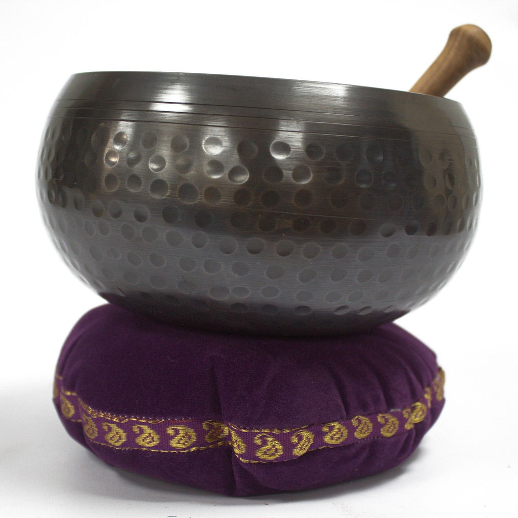 Singing Bowl Velvet Cushion 16cm for Sound Resonance and Display