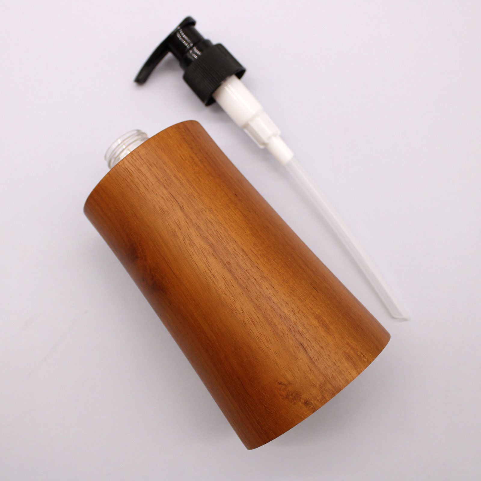 Natural Teakwood Soap Dispenser Taper for Elegant Home Decor