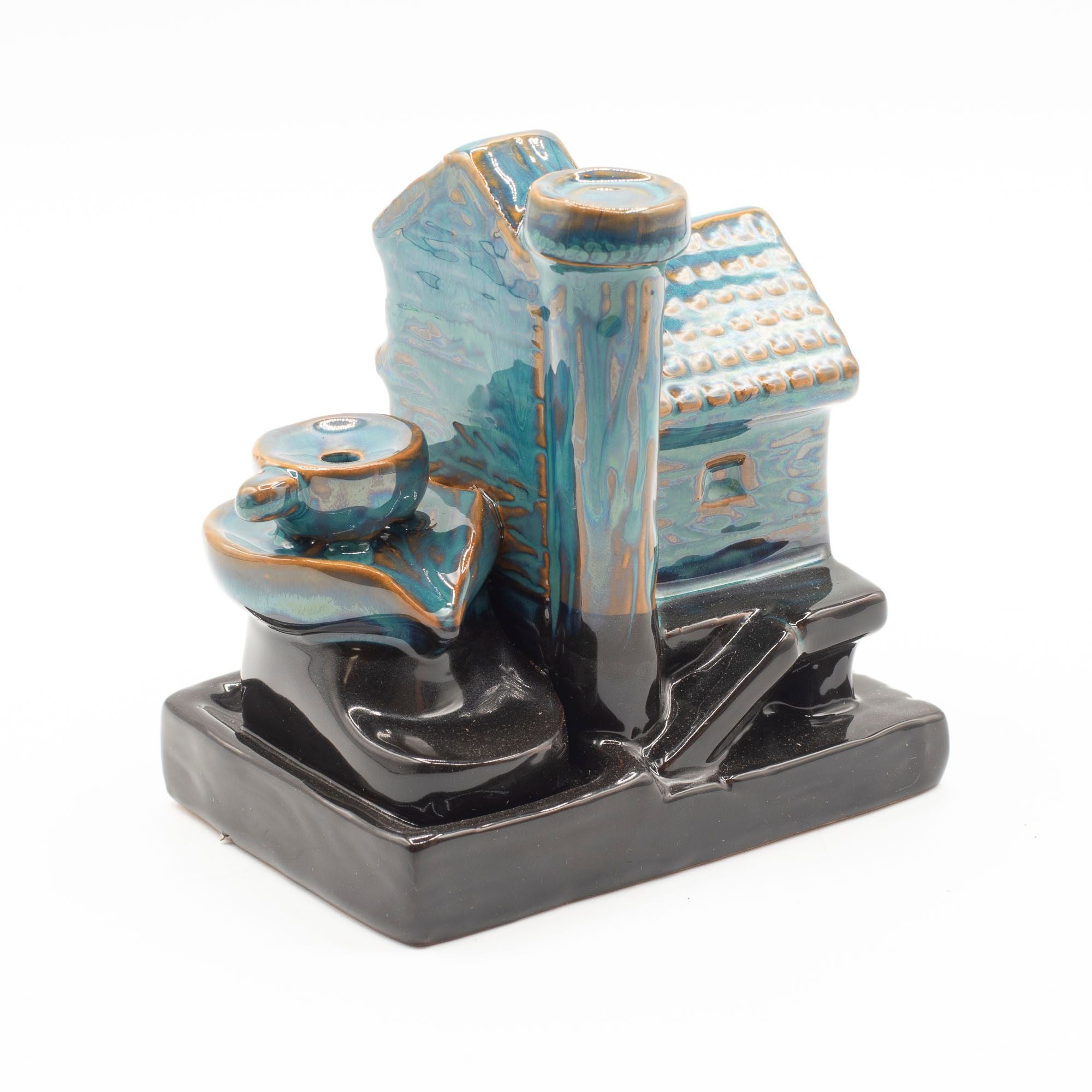 Backflow Incense Burner Watermill House for Relaxation and Calm