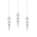The Architect of Clarity Three Piece Pendulum Crystal Quartz Design