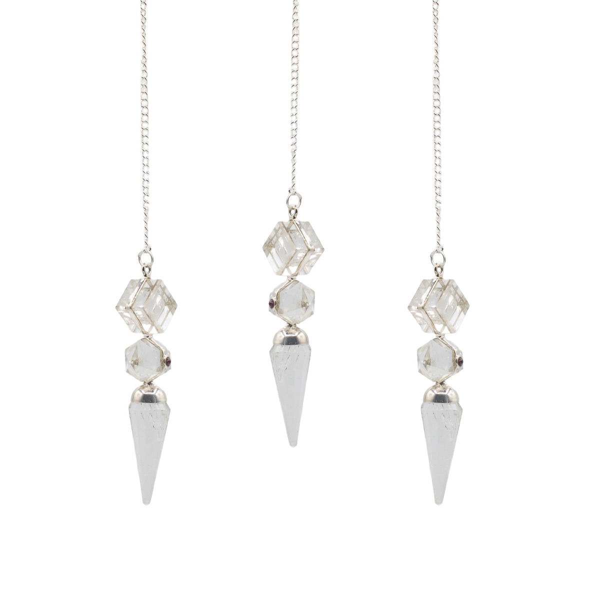 The Architect of Clarity - Three Piece Pendulum - Crystal Quartz