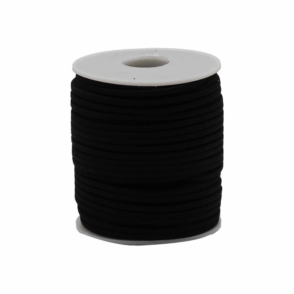 Bulk Roll Pendant Cord 2.5mm x 45m Black for Jewellery Making