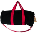 Don't Quit Gym Bag in Black with Cherry Pink Handle