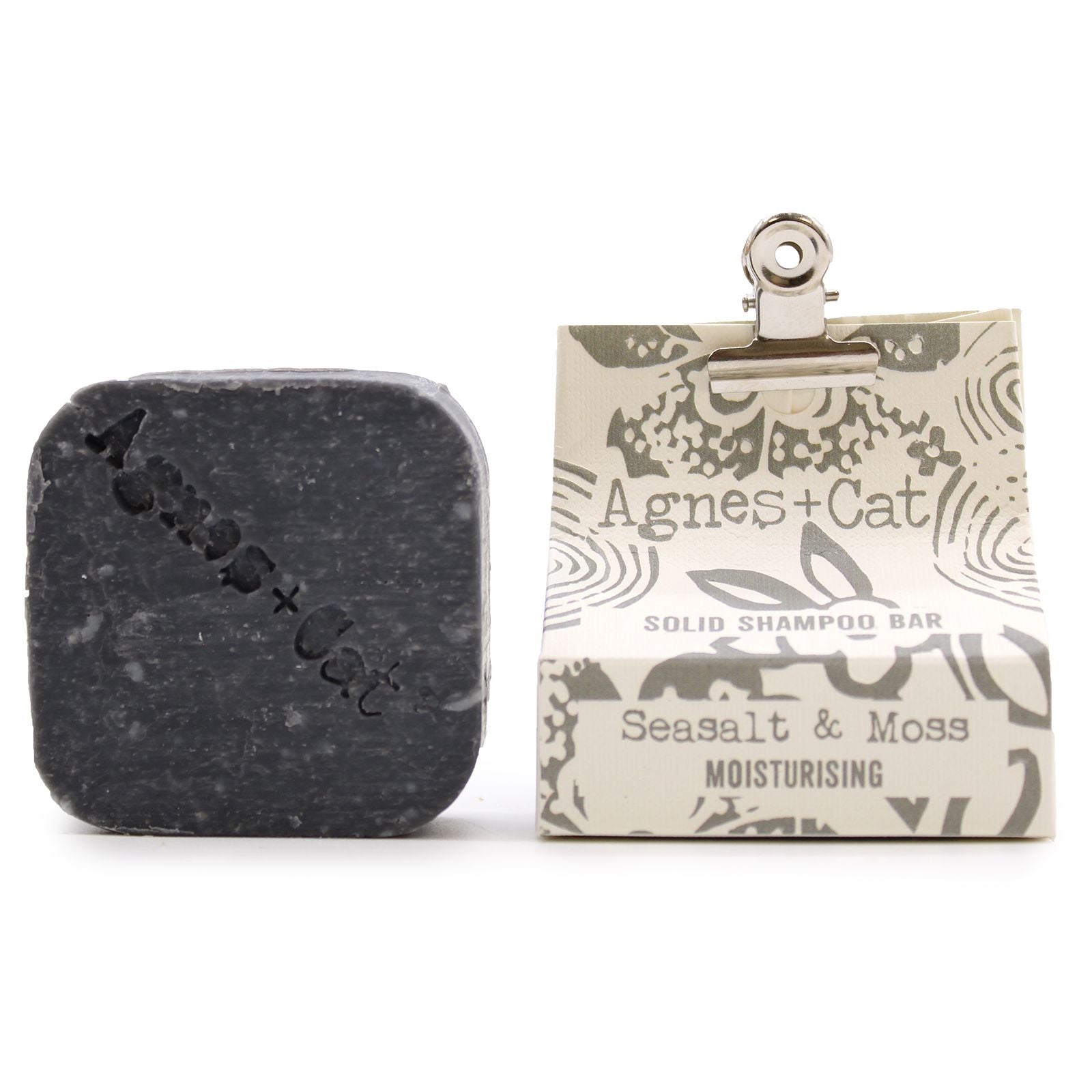 Agnes + Cat Sea Salt & Moss Solid Shampoo for Fresh Hair Care