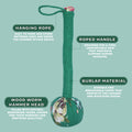 Green Wormwood Massage Hammer for Relaxation and Comfort Therapy