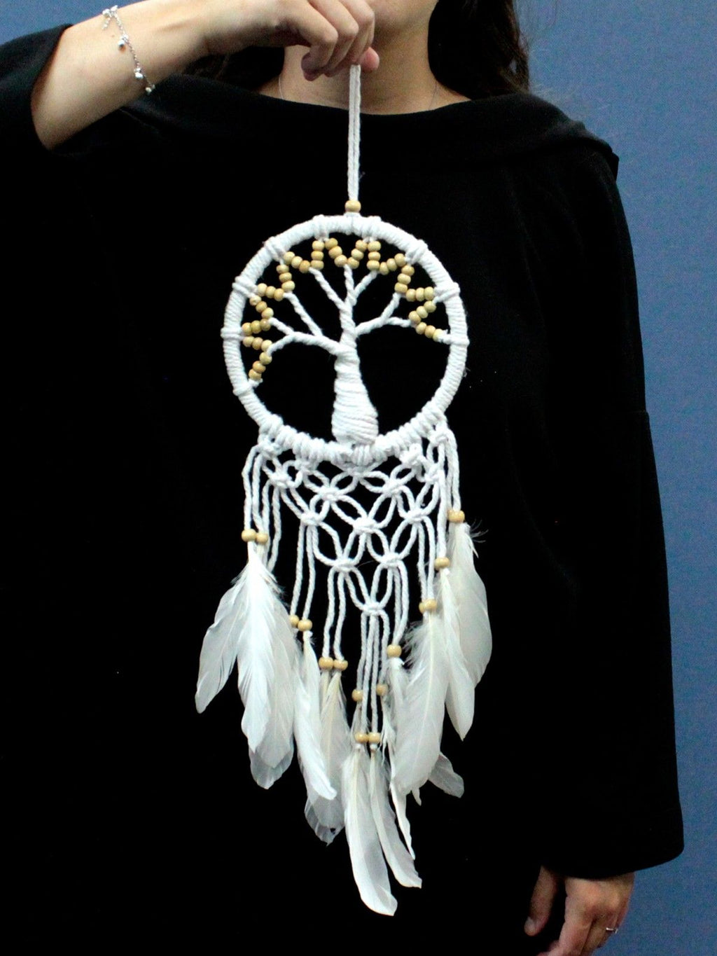 Tree of Life Dreamcatcher Pure and Natural 16cm for Home Decor