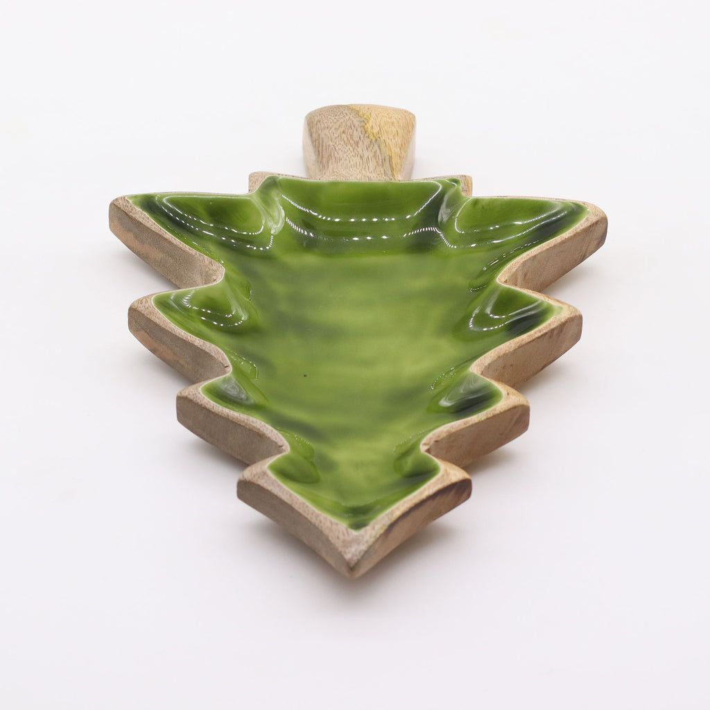 Lost in the Forrest Enamel Tree Wooden Bowl for Home Decor
