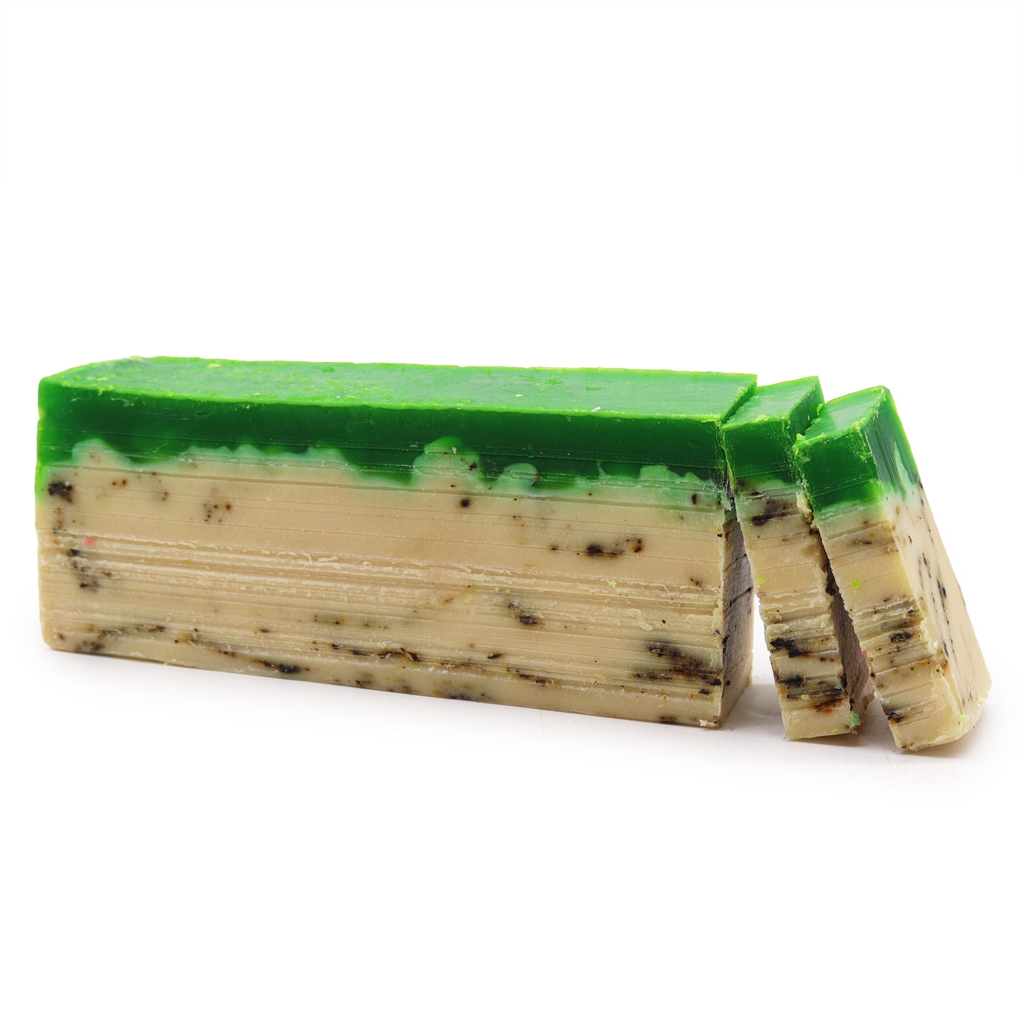 Green Tea Olive Oil Soap Loaf for Exfoliating and Moisturising