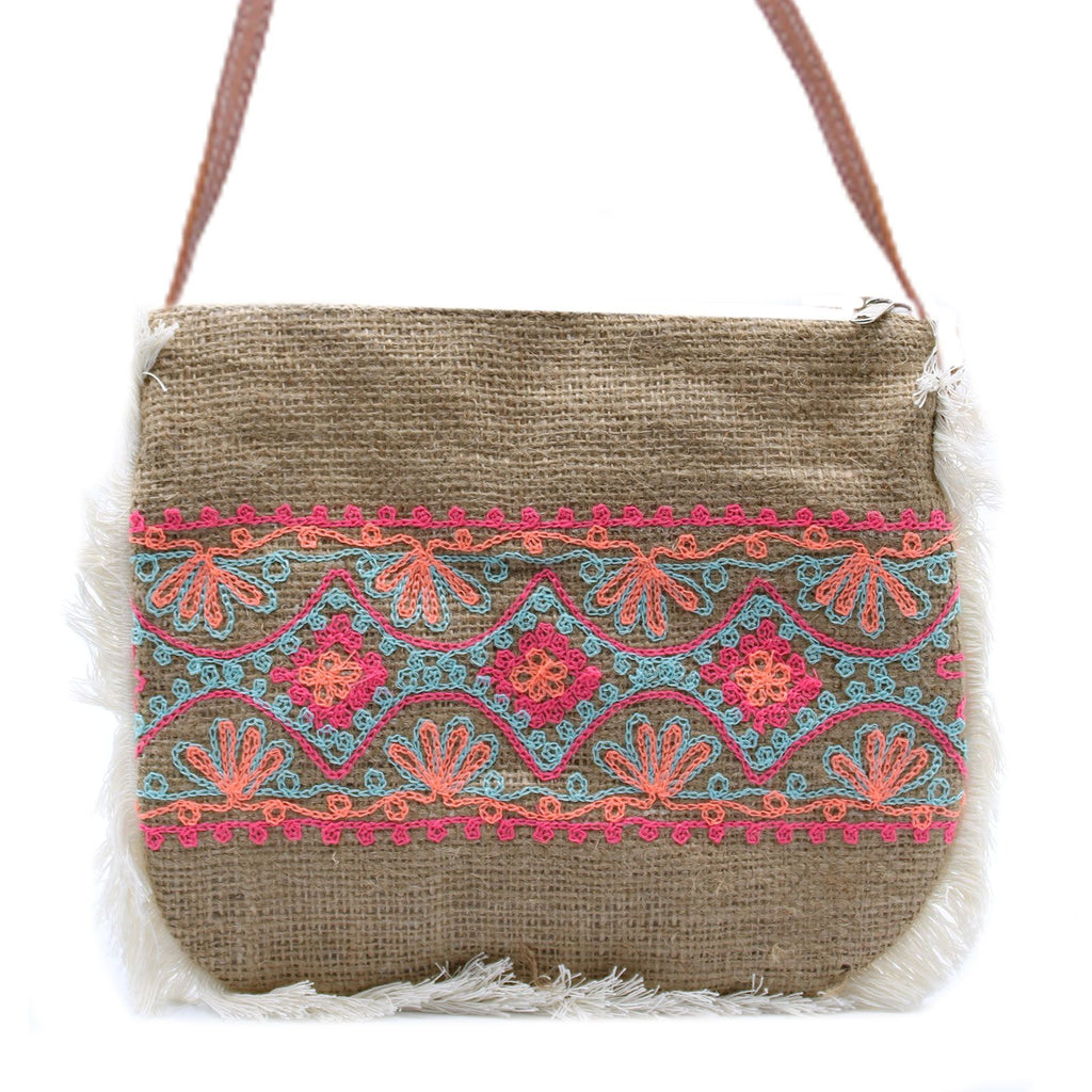 Fab Fringe Bag with Summer Pattern Embroidery for Stylish Looks