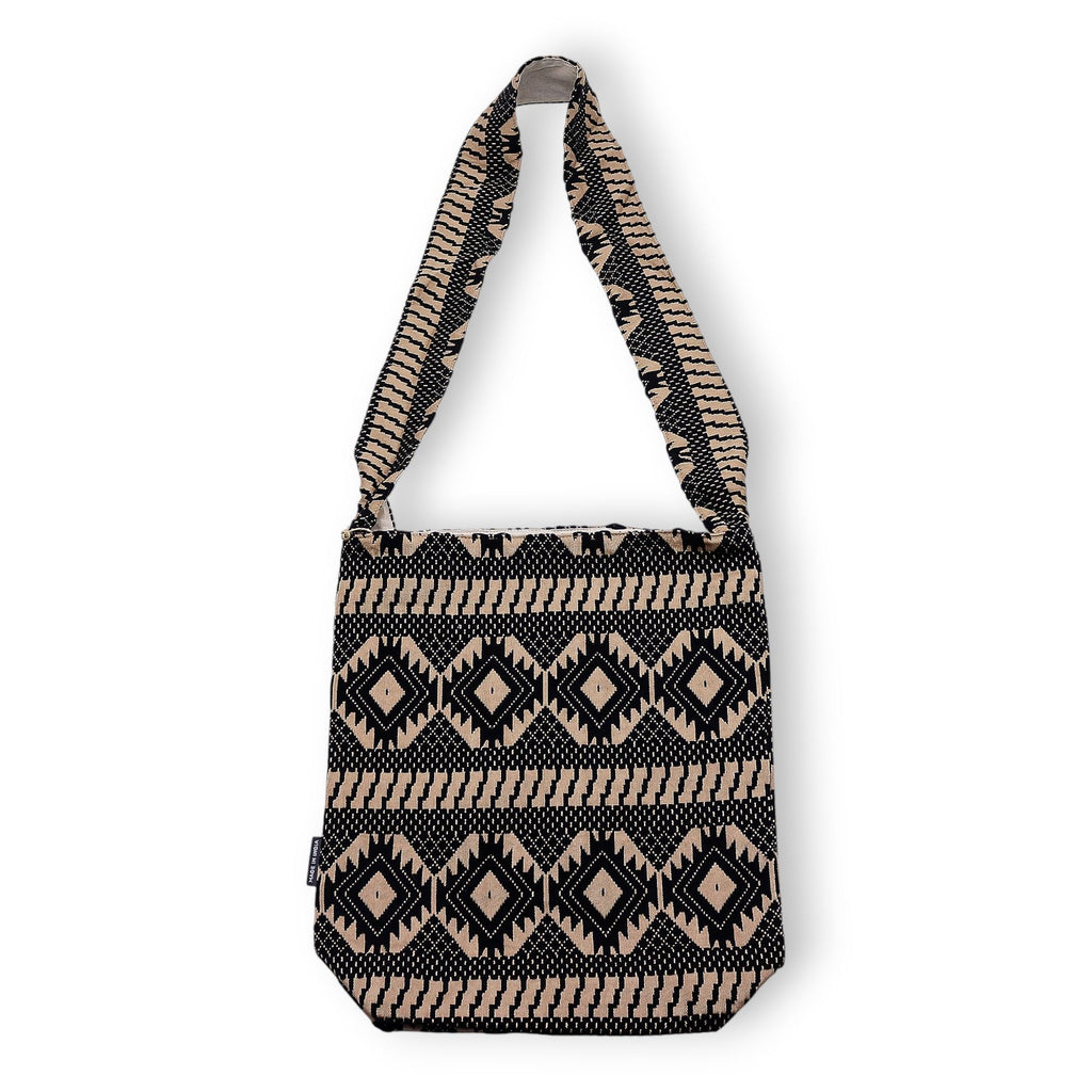 Nomad Sari Jacquard Natural Carryall Bag in Desert Loom Style
