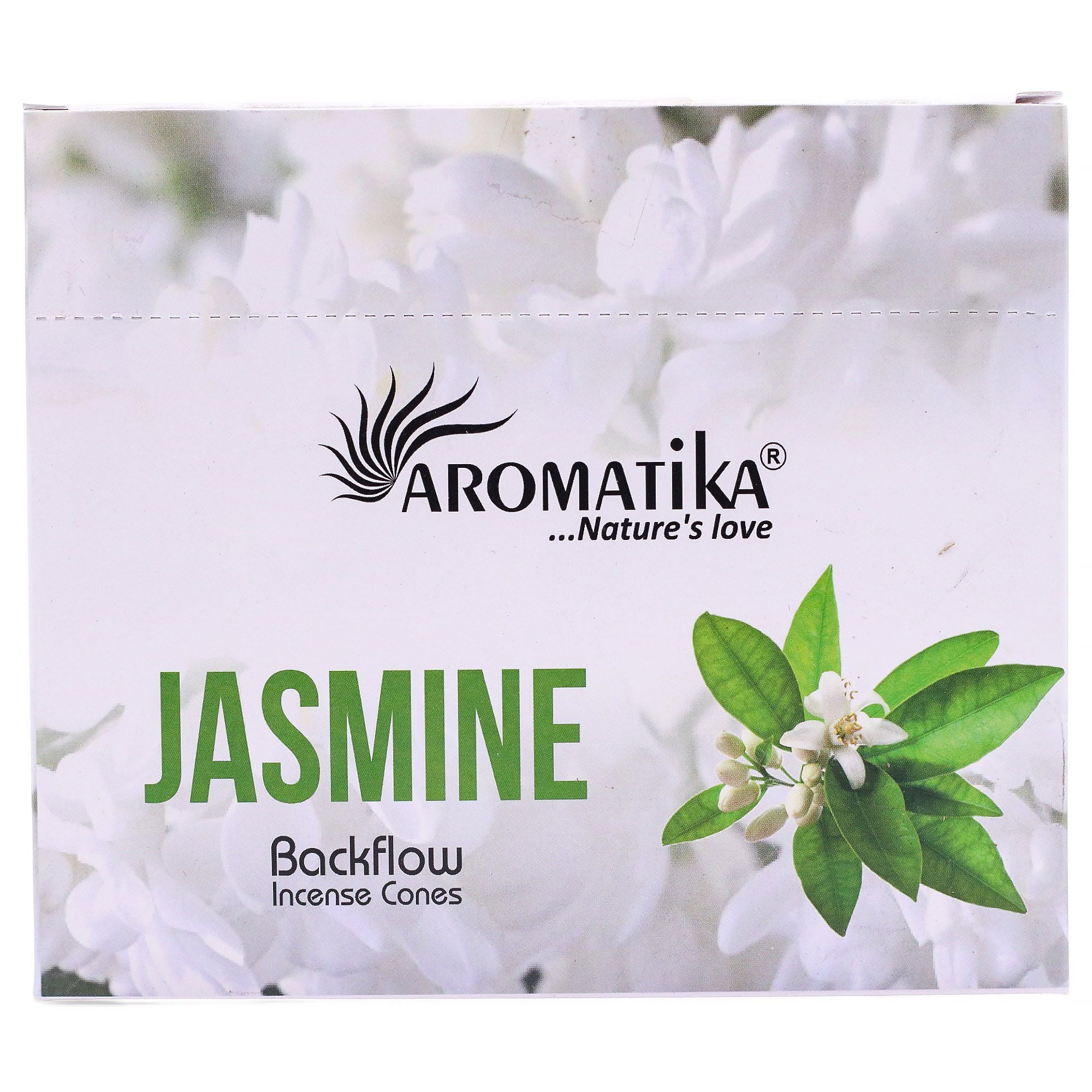 Pack of 10 Jasmine Scented Backflow Incense Cones for Relaxation
