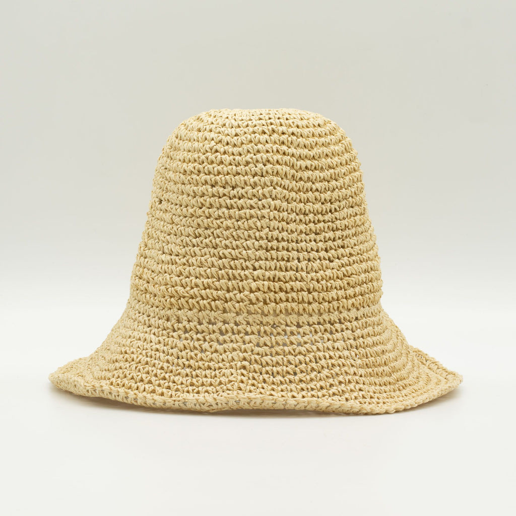 Nomad Sari Floppy Straw Sun Hat in Natural Beige for Summer Fun