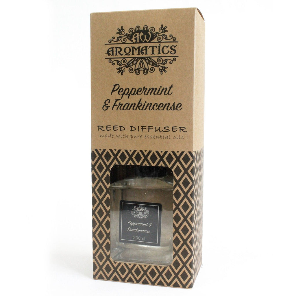 200ml Peppermint and Frankincense Essential Oil Reed Diffuser Set