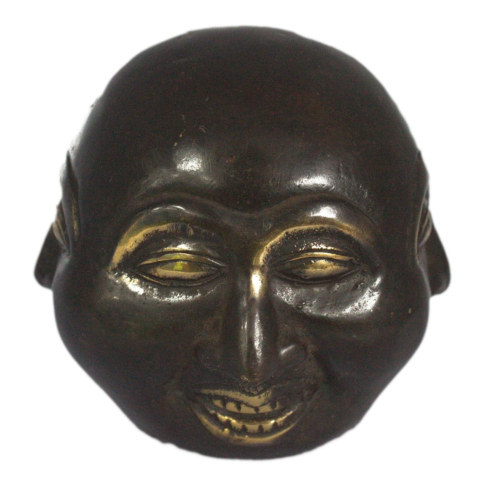 Fengshui Four Face Buddha 10cm Brass Decor for Home Serenity