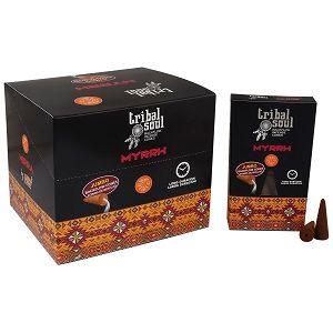 Tribal Soul Myrrh Backflow Incense Cones for Spiritual Practices