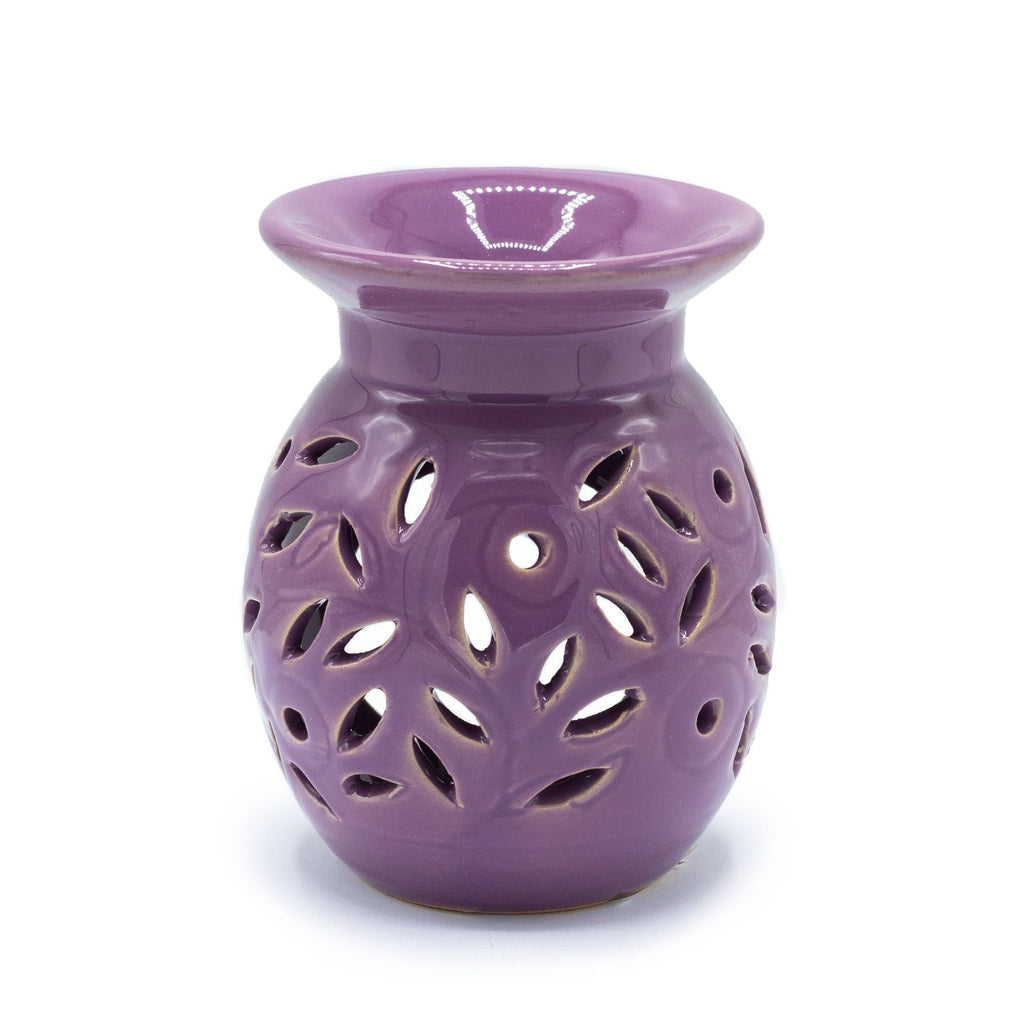 Lavender Floral Oil Burner with Elegant Design for Aromatherapy